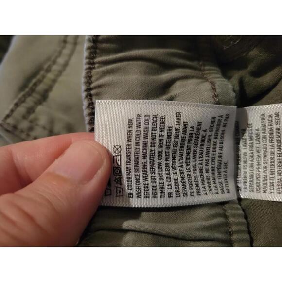 American Eagle Outfitters size 000 x-short army green relaxed mom jogger pants - Picture 6 of 6